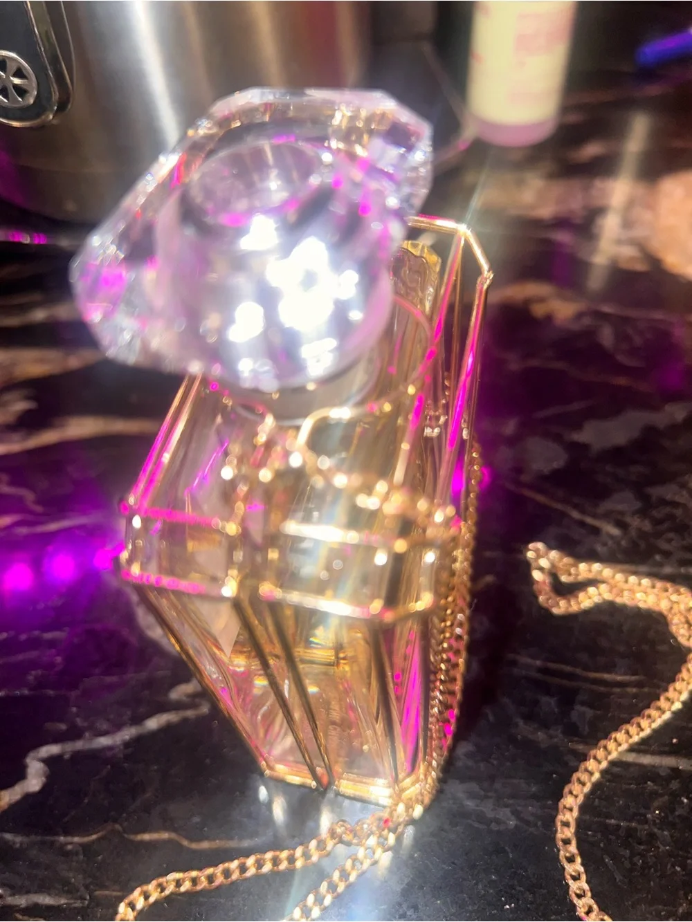 CHANEL AUTHENTIC PRODUCT NOT DISCOUNTED Gold Metal Minaudière.Item Sold as seen